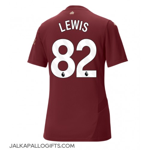 Manchester City Rico Lewis #82 Kolmaspaita Naiset 2024-25 Lyhythihainen